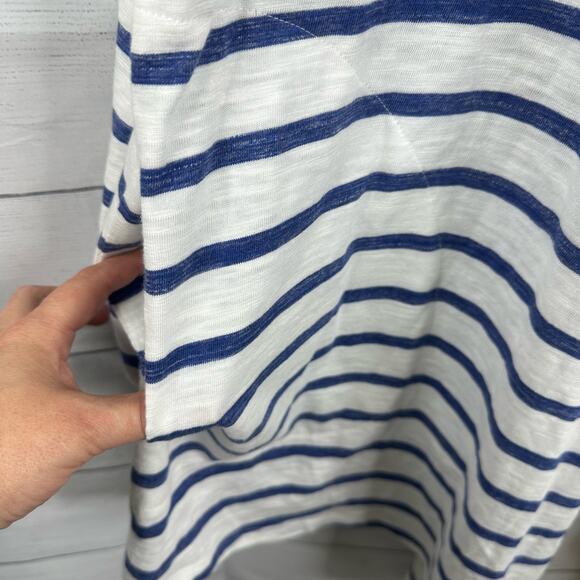 Soma Womens size XXL Slub Terry Open Front Zen Striped Waterfall Cardigan - Picture 6 of 9